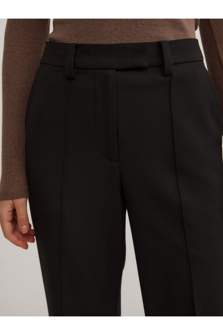 Tailored Straight Leg Pants, Alternate, color, Black