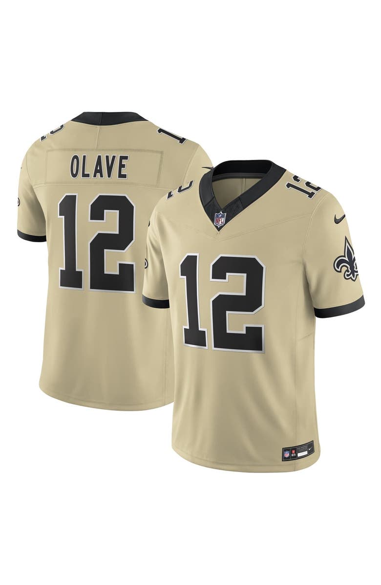 Nike Men's Nike Chris Olave Gold New Orleans Saints Gameday Golds Alternate Vapor F.U.S.E. Limited Jersey, Main, color, Gold