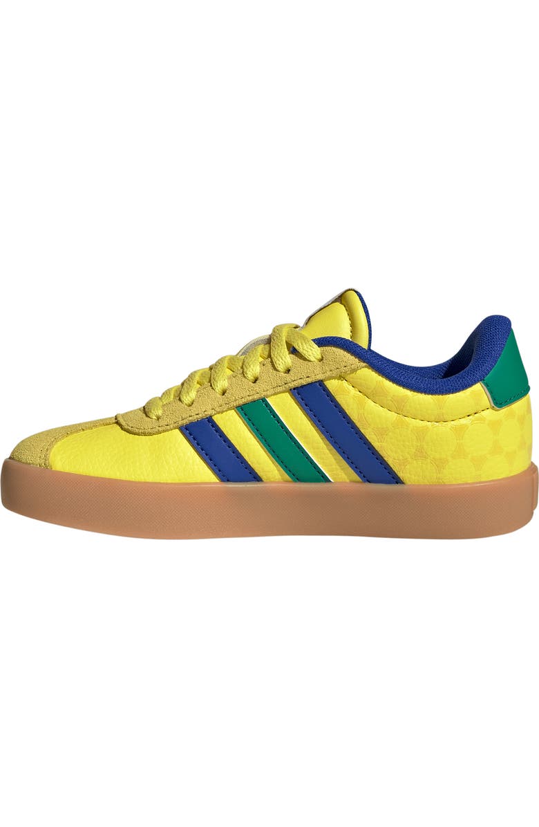 adidas Kids' VL Court 3.0 Sneaker, Alternate, color, Bright Yellow/ Blue/ Green