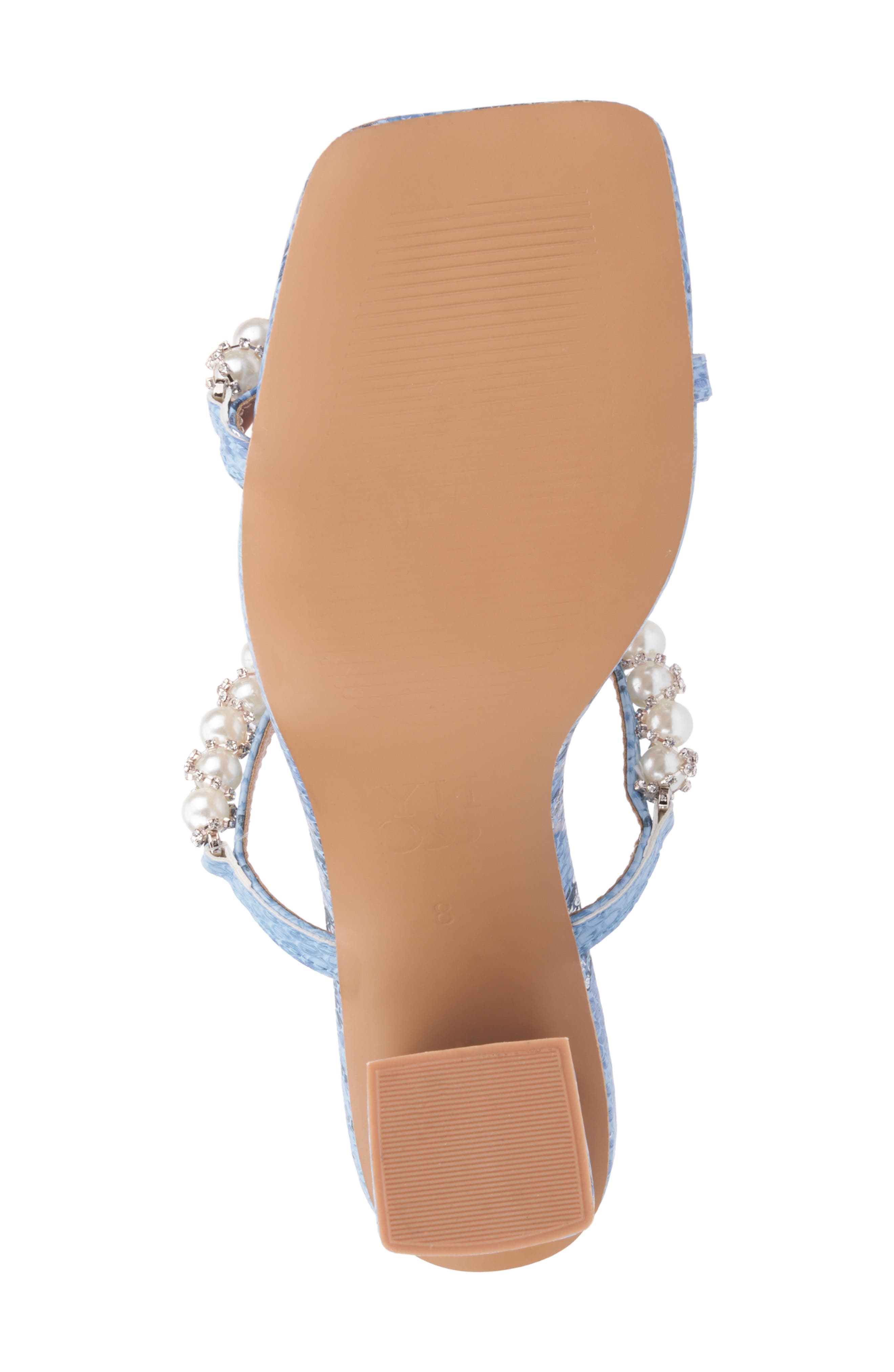 Calissa Imitation Pearl & Rhinestone Embellished Sandal