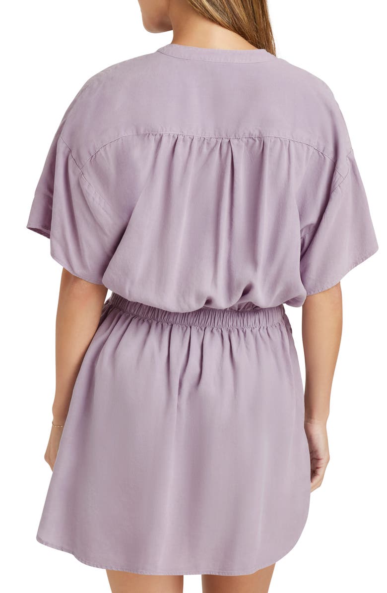 Splendid Raquel Mini Shirtdress, Alternate, color, Lavender