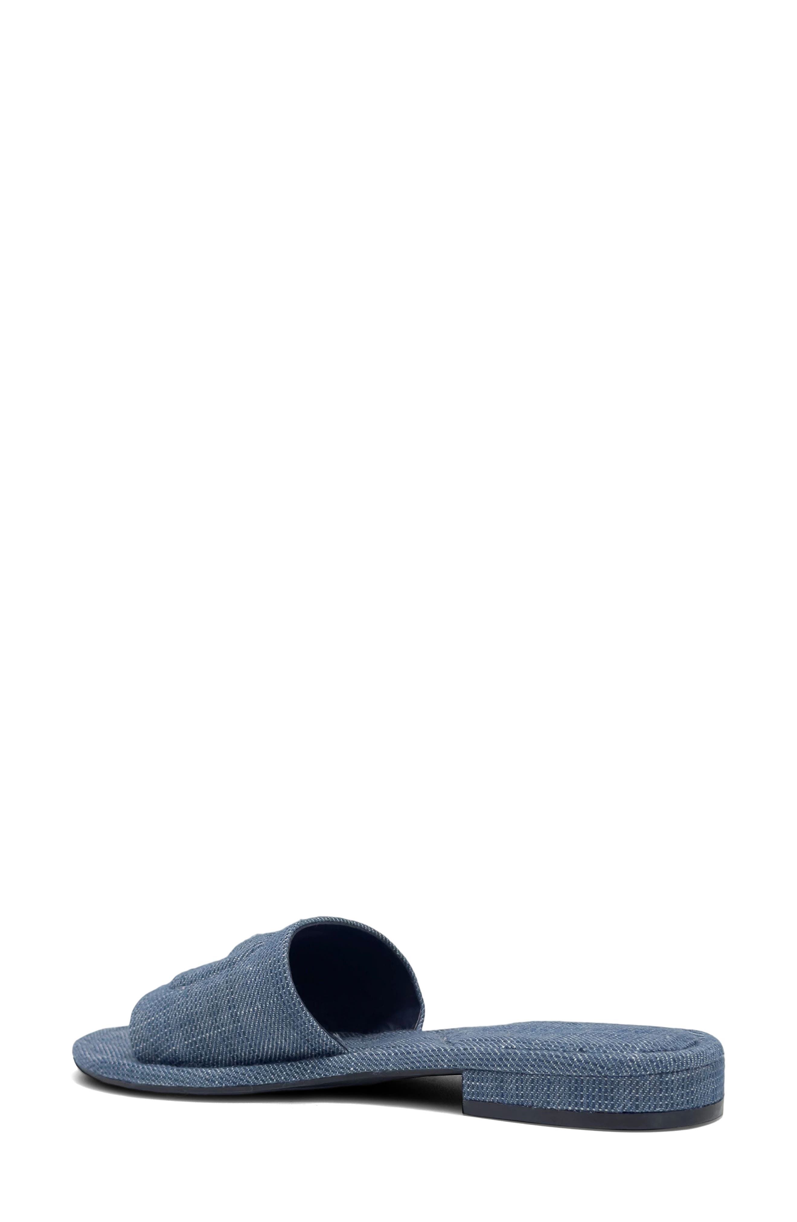 Jilda Slide Sandal, Alternate, color, BLUE DENIM