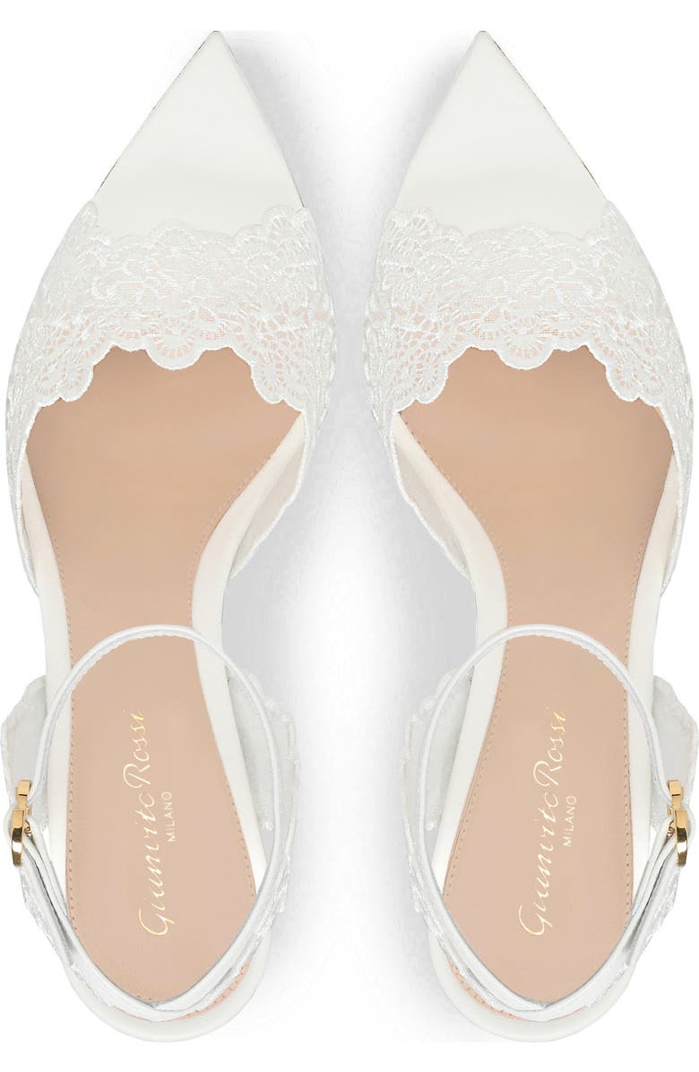 Gianvito Rossi Yvonne Sandal, Alternate, color, White Textile