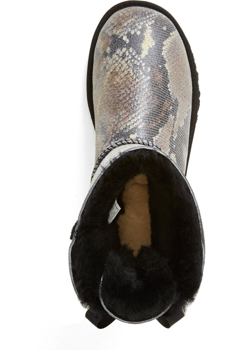 UGG<sup>®</sup> Australia 'Mini Bailey Bow' Snake Print Boot, Alternate, color,
