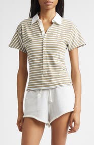 Golden Goose Stripe Slim Fit Cotton Polo