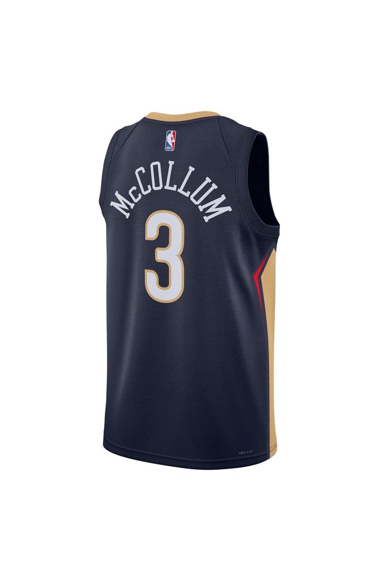 Nike Unisex Nike C.J. McCollum Navy New Orleans Pelicans Swingman Jersey - Icon Edition, Alternate, color,