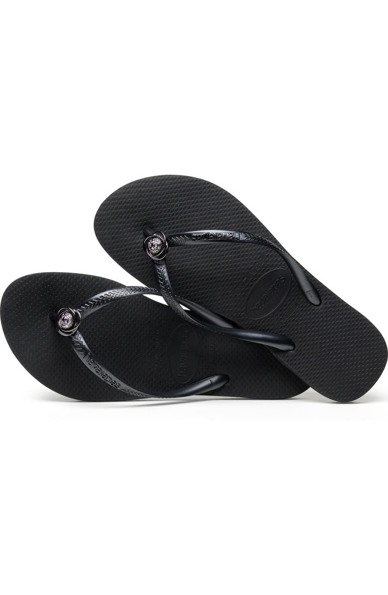 Havaianas Slim Crystal Rings Flip Flop, Alternate, color,