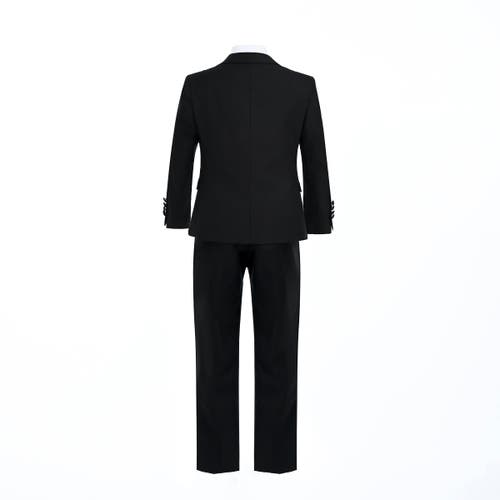 Moustache Shawl Lapel Suit In Black