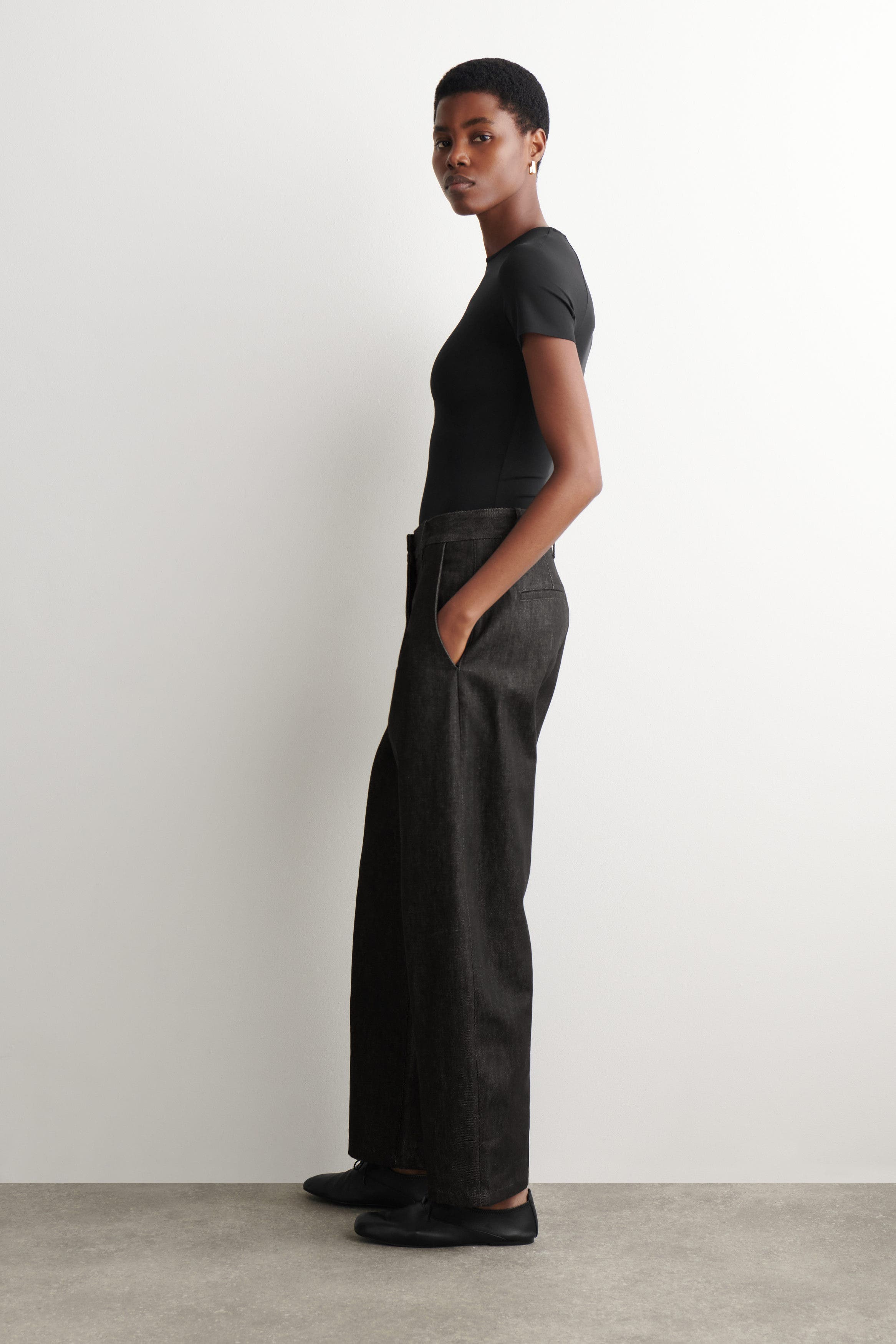 Relaxed-Fit Wide-Leg Denim Pants - image 2
