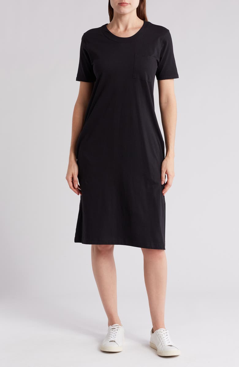 WORKSHOP FOR THE REPUBLIC Crew Neck Short Sleeve Jersey Dress, Main, color,