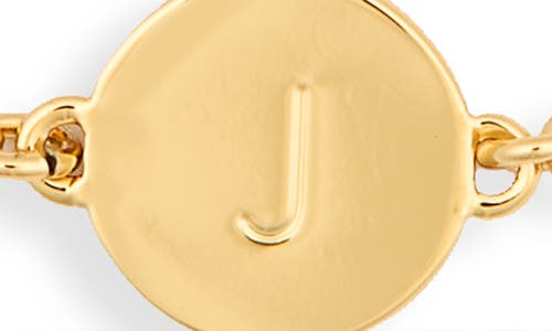 Kate Spade New York Initial Charm Chain Bracelet In Gold