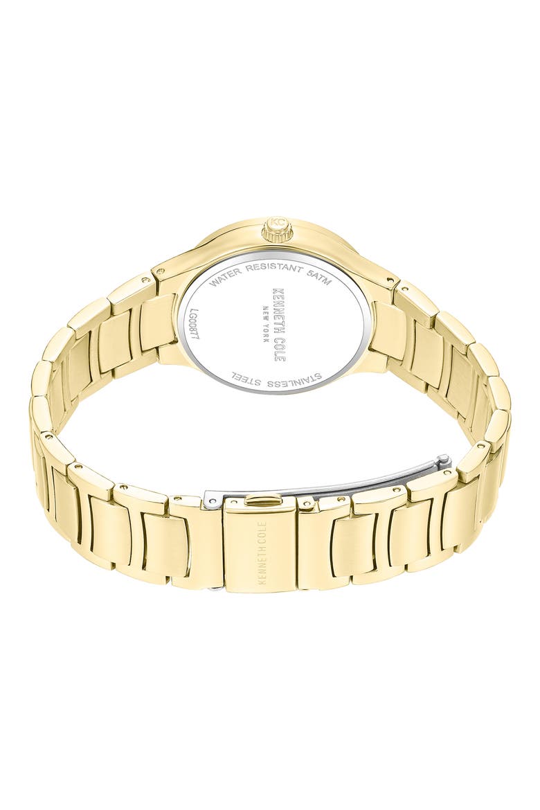 Mother-of-Pearl Dial Bracelet Watch, 34mm, Alternate, color, GOLD