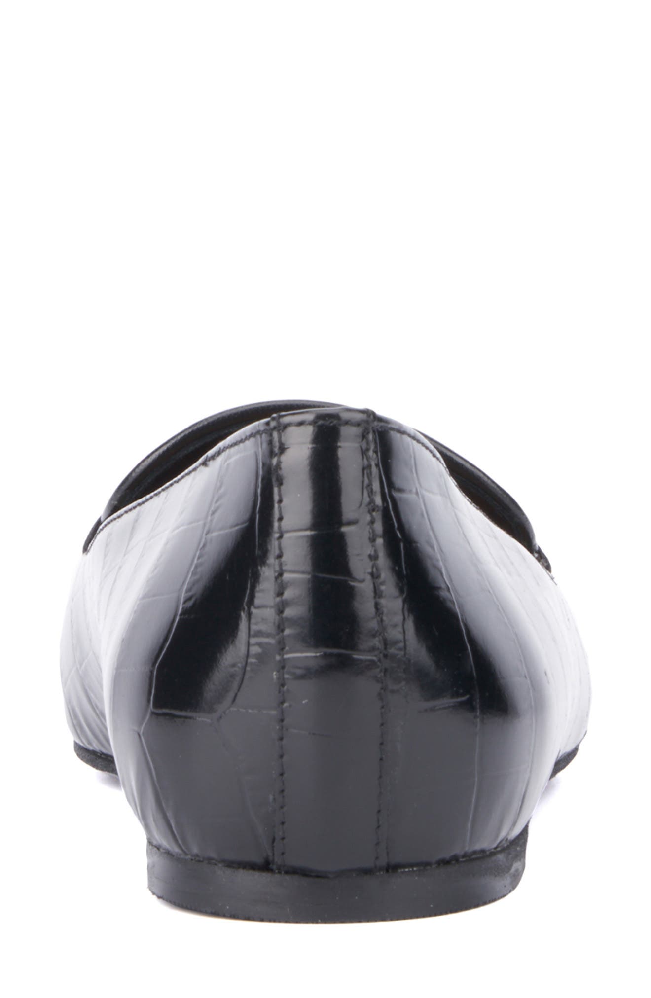 Aquatalia Judie Luxe Croc Embossed Flat, Alternate, color, 