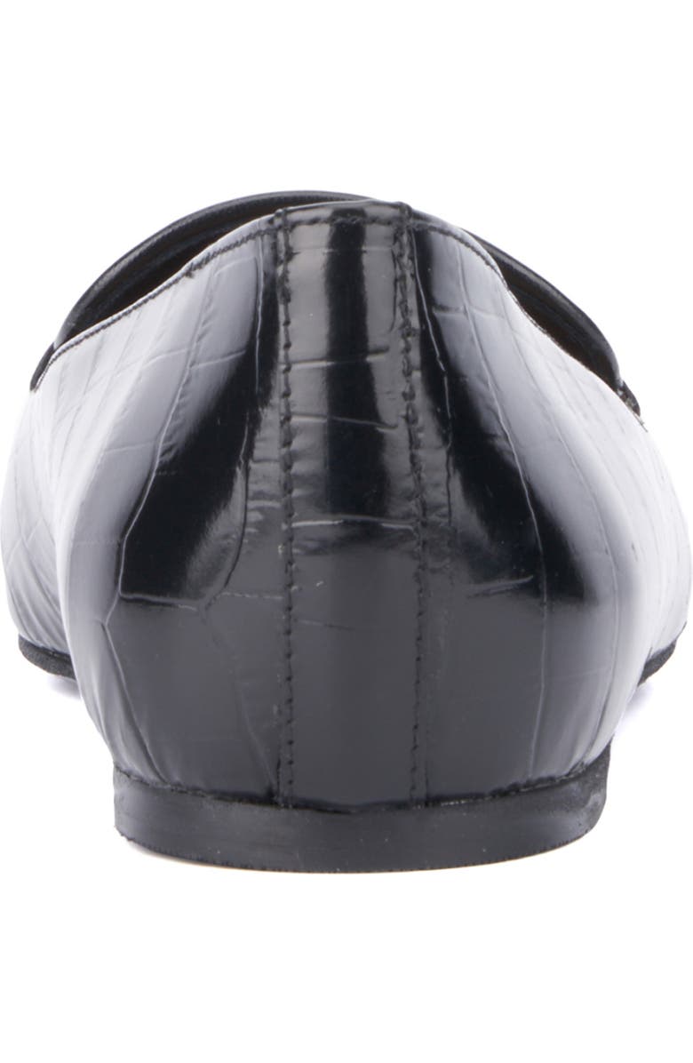 Aquatalia Judie Luxe Croc Embossed Flat, Alternate, color,