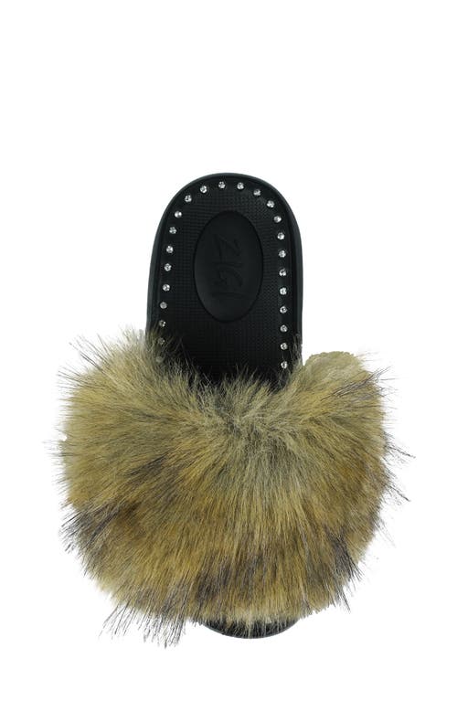 Shop Zigi Fabbi Faux Fur Platform Sandal
