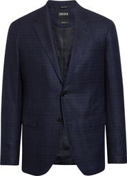 ZEGNA 15Milmil15 Microcheck Wool Sport Coat