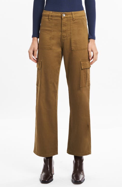 Angel High Waist Ankle Cargo Pants