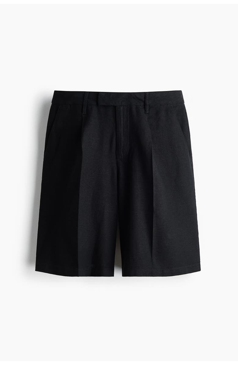 H&M Linen-blend Bermuda Shorts, Main, color, 