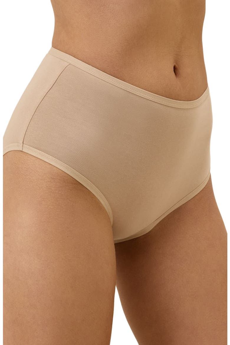 Organic Cotton Everyday High Rise Brief 6-Pack, Alternate, color, Warm Neutrals