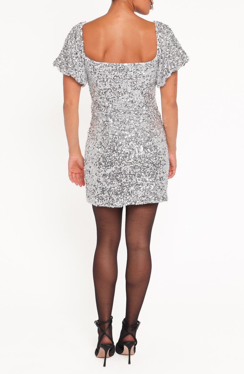 Petal & Pup Tory Puff Sleeve Minidress, Alternate, color, 