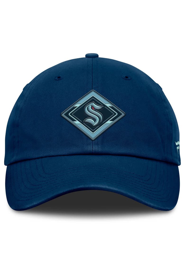 Women's Fanatics Deep Sea Blue Seattle Kraken Authentic Pro Rink Adjustable Hat, Alternate, color, Navy