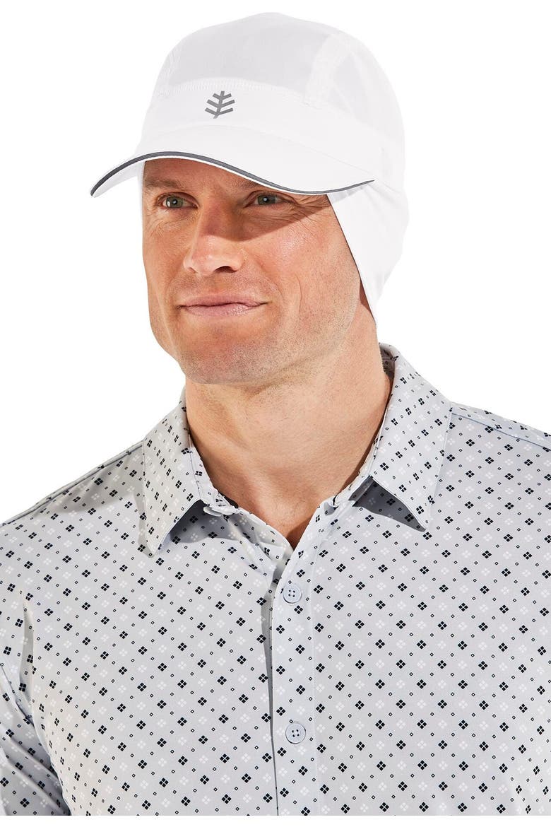 Emmet Fitness Cap with Ear Coverage, UPF 50+ Sun Protection, Main, color, White