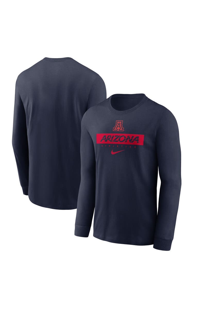 Nike Men's Nike Navy Arizona Wildcats 2024 Sideline Legend Performance Long Sleeve T-Shirt, Main, color, Navy