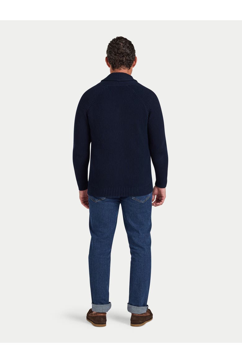 Button Up Shawl Cardigan, Alternate, color, Navy