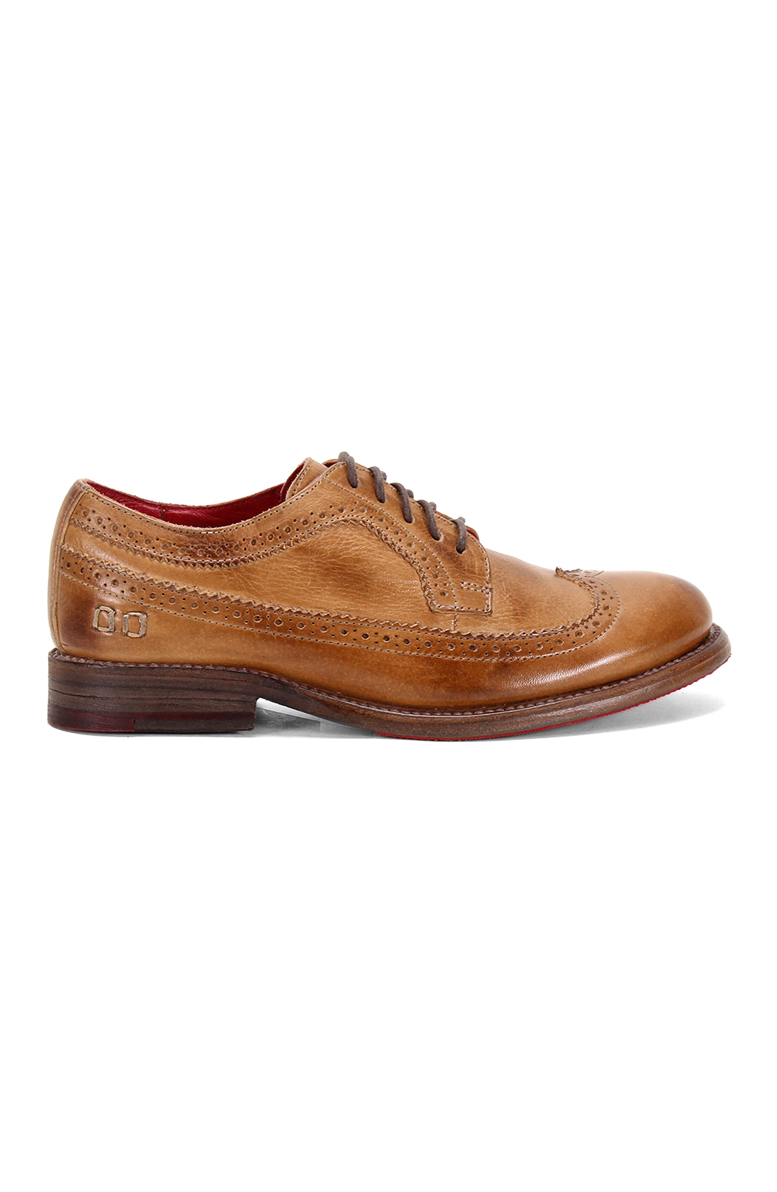 Bed Stu Lita K II Wingtip Oxford, Alternate, color, Tan Rustic White Bfs
