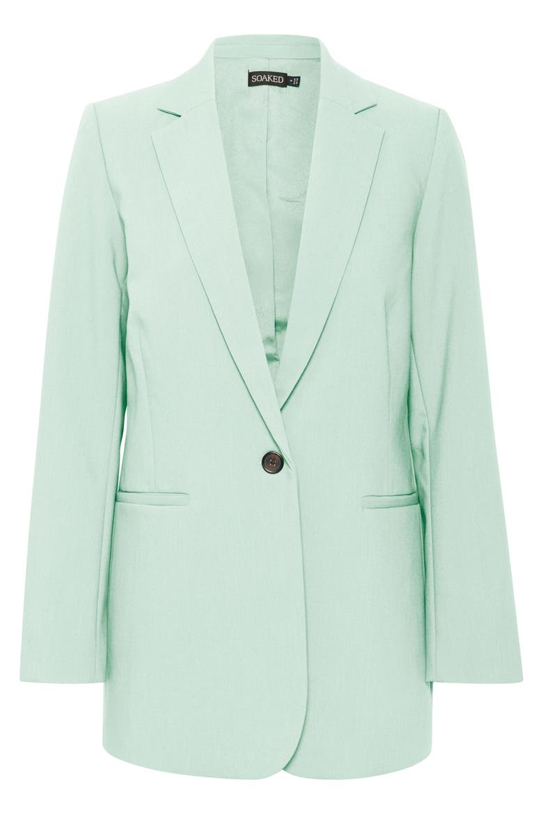 Corinne Notch Lapel Regular Fit Blazer, Alternate, color, Surf Spray