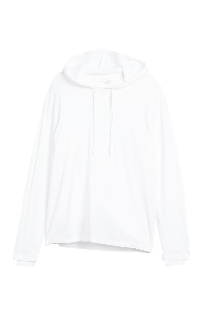 Vince Double Layer Drawstring Hoodie, Alternate, color, 