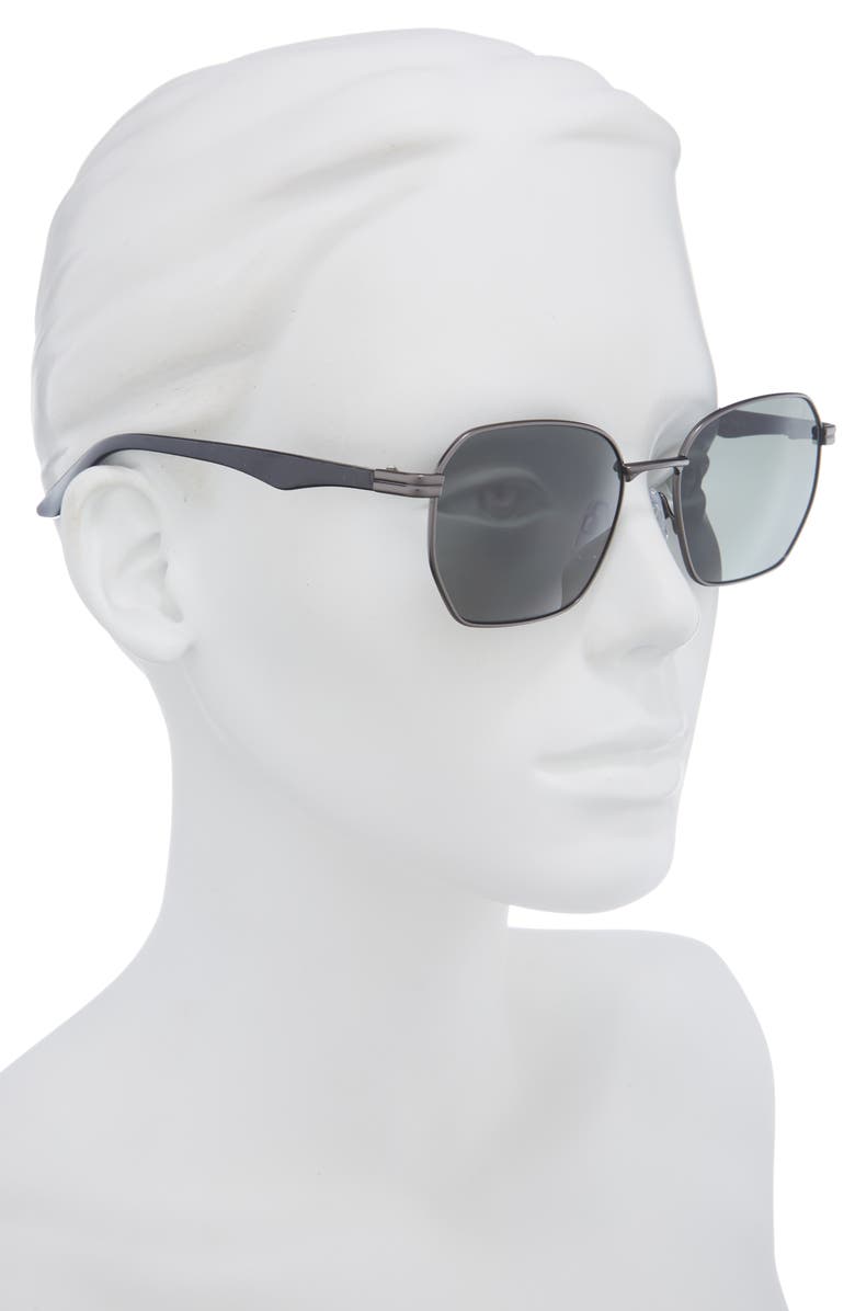 Vince Camuto Gradient Oval Sunglasses, Alternate, color, Gunmetal