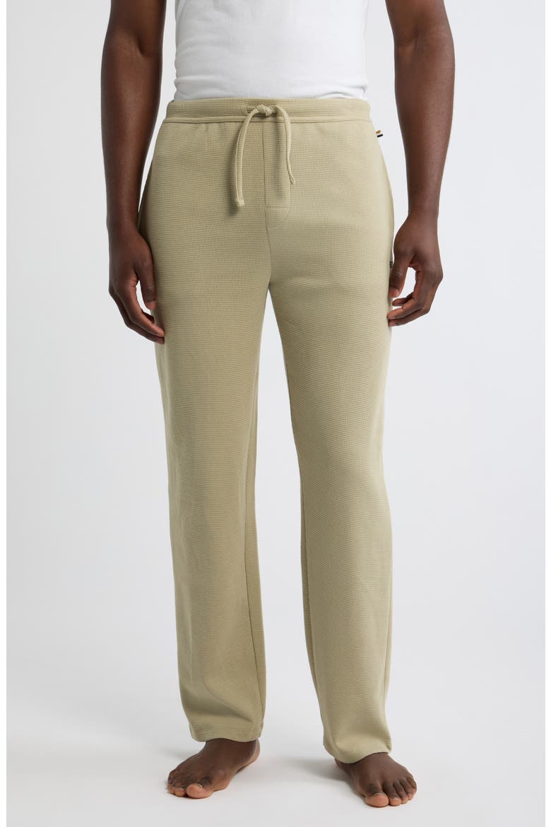 Waffle Knit Lounge Pants, Main, color, LIGHT/ PASTEL GREEN