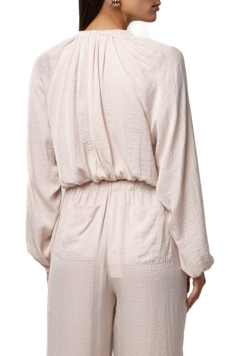 JLUXLABEL Seaside Glow Tie Front Top, Alternate, color, Ivory