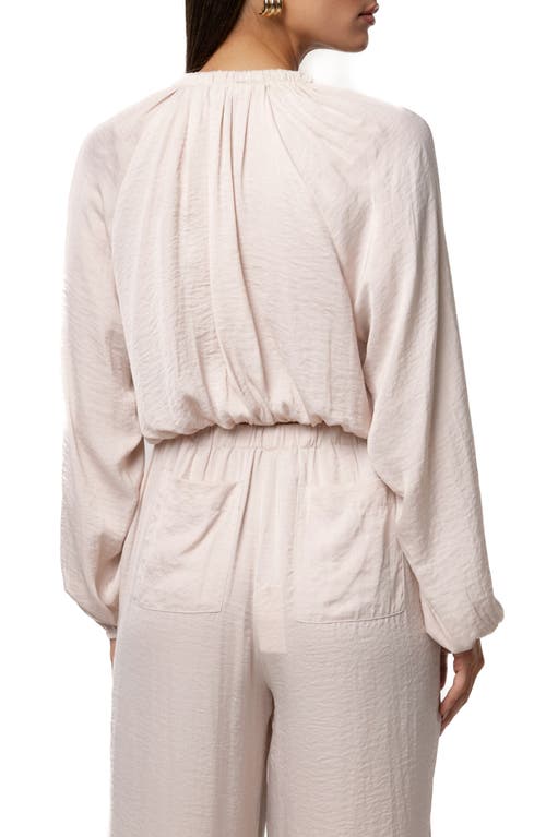 Jluxlabel Seaside Glow Tie Front Top In Neutral