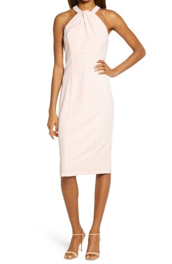 Julia Jordan Twist Neck Sheath Dress