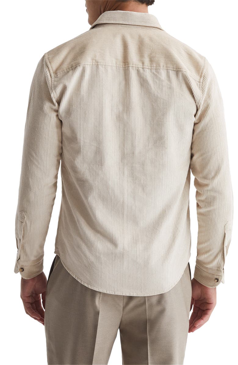 Reiss Bonnuci Corduroy Button-Up Overshirt, Alternate, color, 