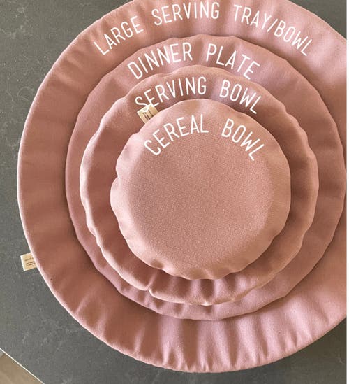 Ardent Goods Organic Cotton Bowl Cover Set In Brown