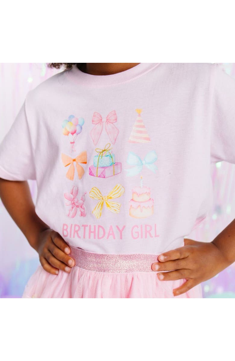 Sweet Wink Birthday Girl Cutie Short Sleeve T-Shirt, Alternate, color, Ballet Pink