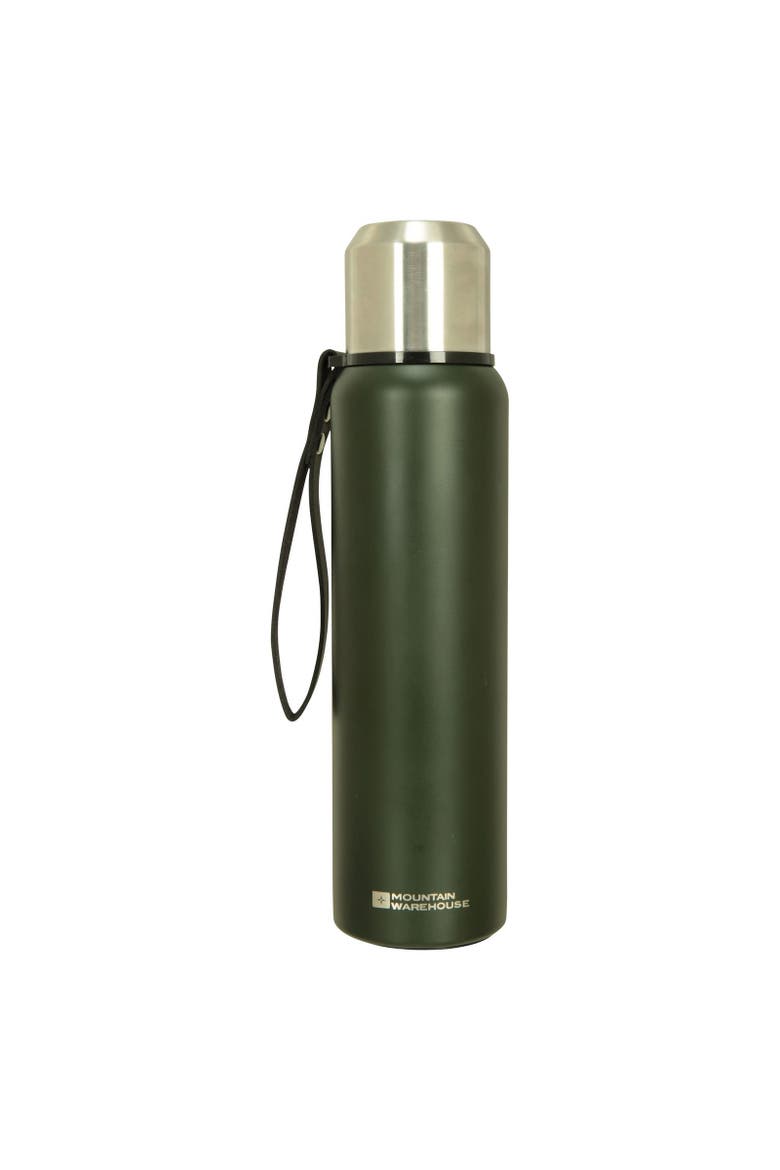 Matte Double Wall Flask, Main, color, Khaki Green