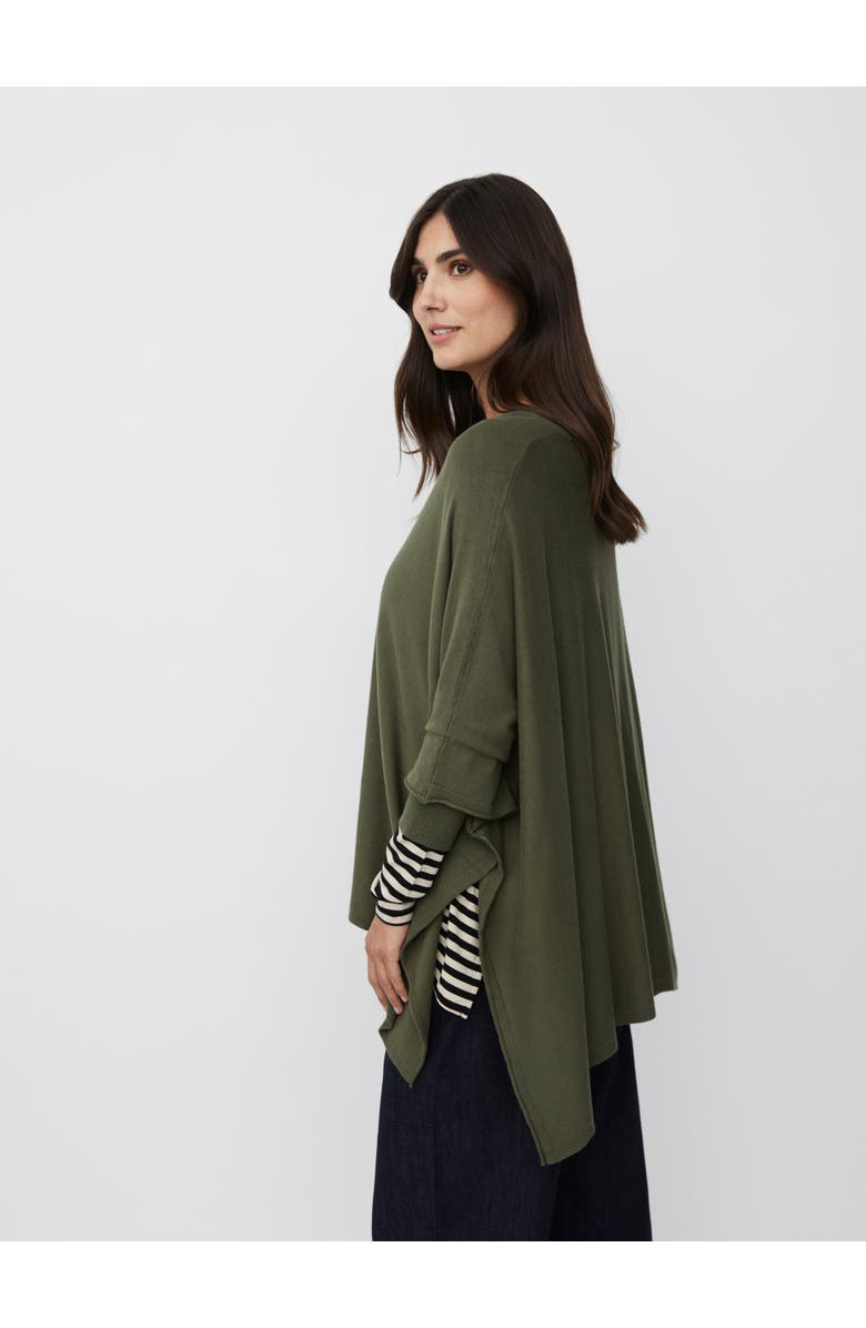 Masai Copenhagen MaFosna Long Sleeve V-Neck Poncho, Alternate, color, Ivy Green