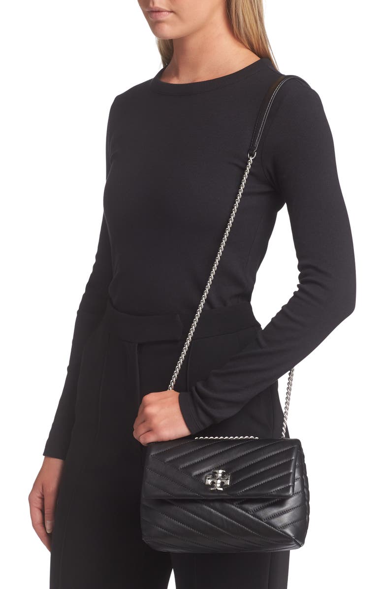 Tory Burch Small Kira Chevron Leather Shoulder Bag, Alternate, color,