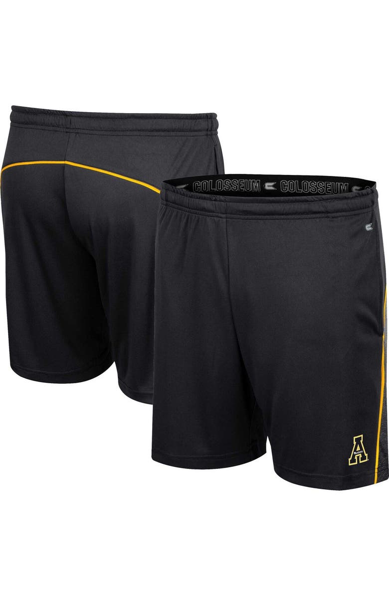 COLOSSEUM Men's Colosseum Black Appalachian State Mountaineers Laws of Physics Shorts, Main, color, Black