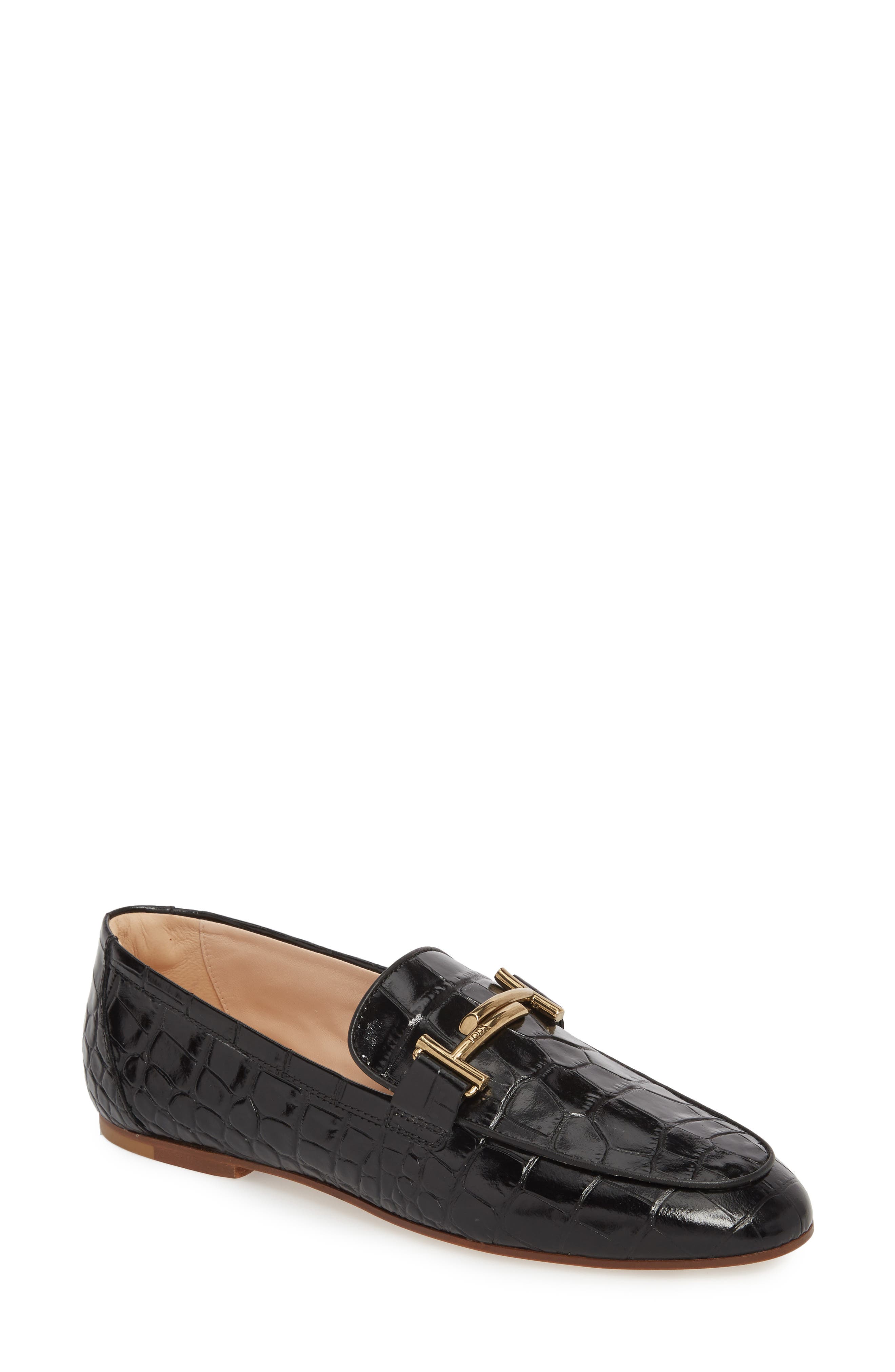 Tod's Double-T Printed Loafer, Main, color, 