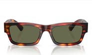 Prada 56mm Rectangular Sunglasses