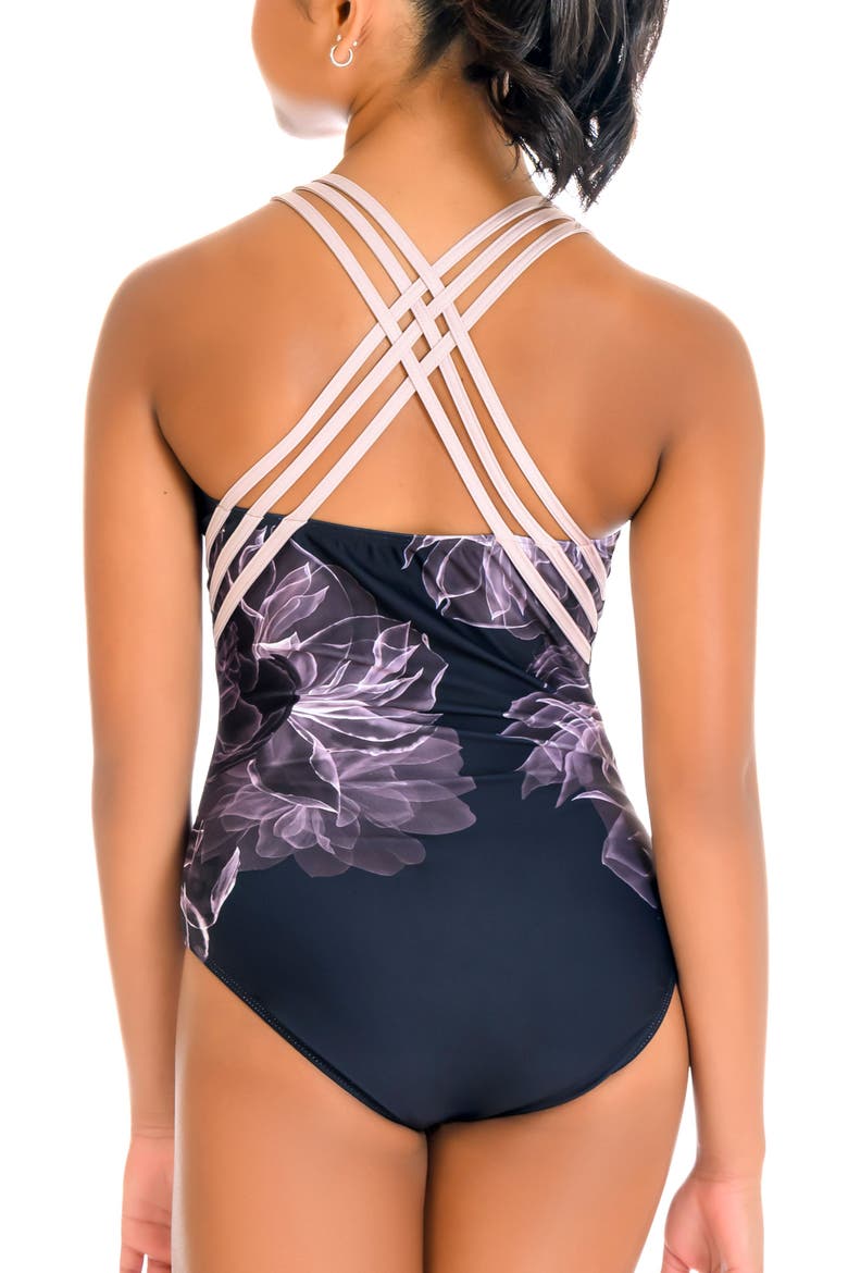 Midnight Bloom Leotard, Alternate, color, Midnight Bloom