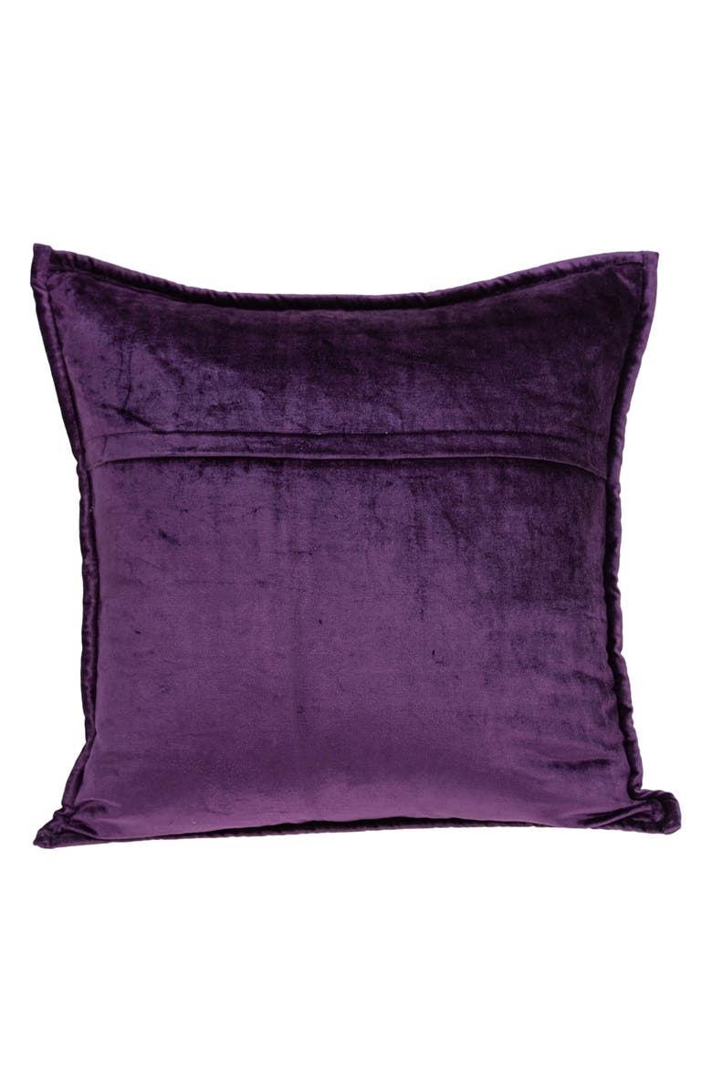PARKLAND COLLECTION Agio Square Transitional Throw Pillow, Alternate, color, Purple