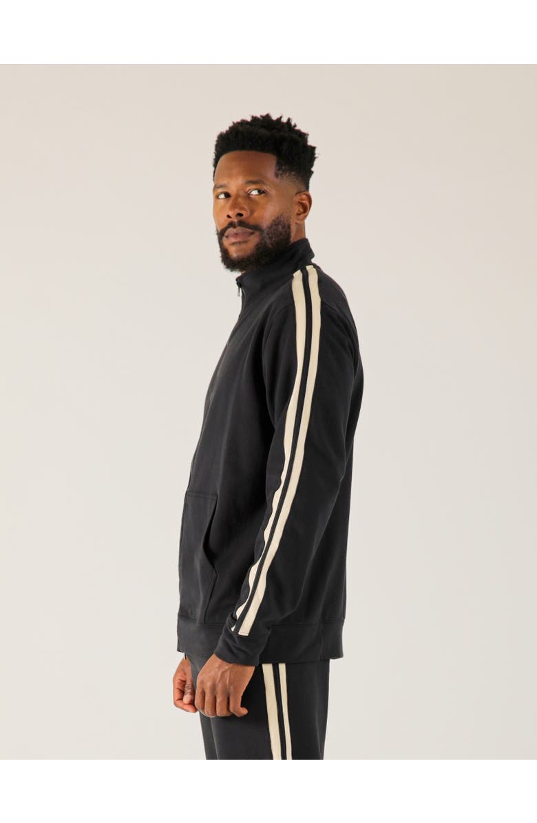 GLYDER Retro Zip Up, Alternate, color, Black/Oatmilk