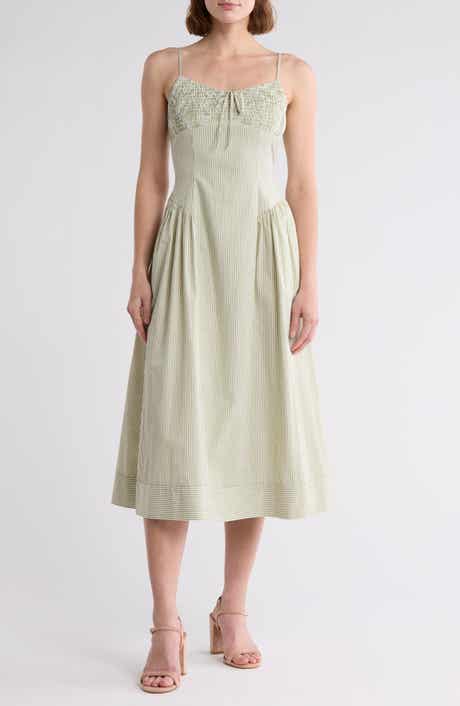 Lush Smocked Mid Dress