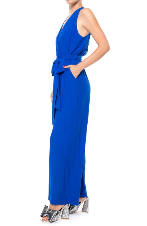 Shop Meghan La Disco Jumpsuit In Royal